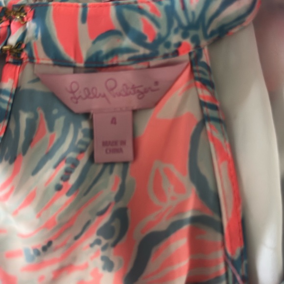Lilly Pulitzer Rare Selina Set in PINK SUNSET SUMMER SIREN. Size 4. - Picture 8 of 12